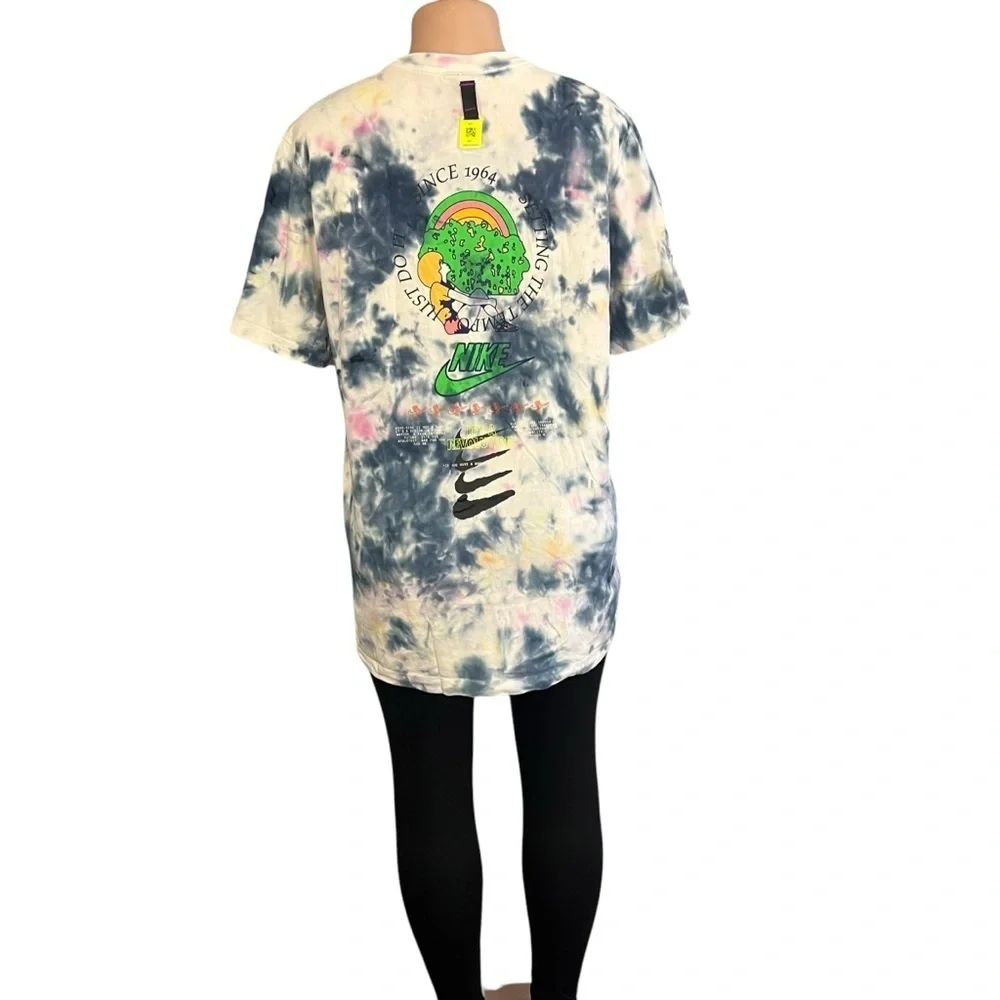 Nike Festival Graphic Blue Tie Dye T-Shirt - Picture 8 of 10